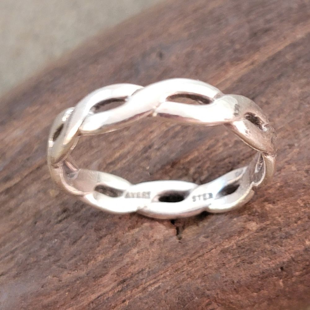 James Avery Womens Woven Braided Band Ring